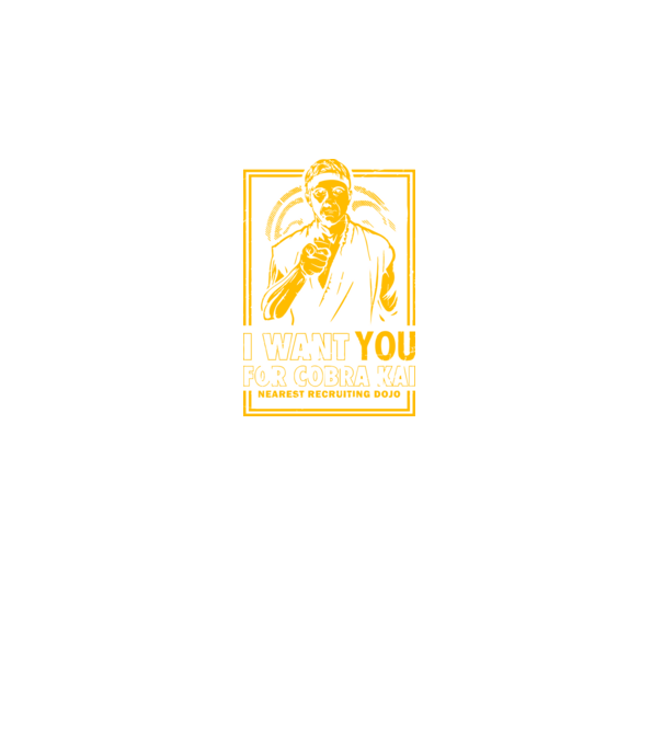 I want you cobra kai model negru pe tricou