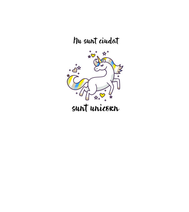 Nu sunt ciudat - sunt unicorn model turcoaz pe tricou