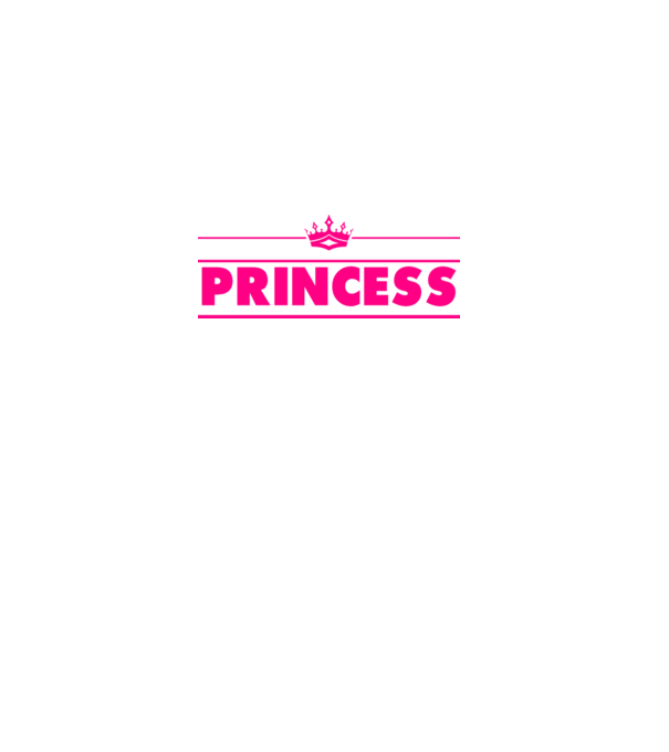 Princess model alb pe tricou