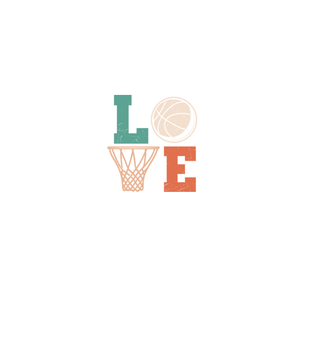 LOVE basketball model gri pe tricou