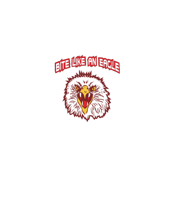 bite like an eagle cobra kai model negru pe tricou