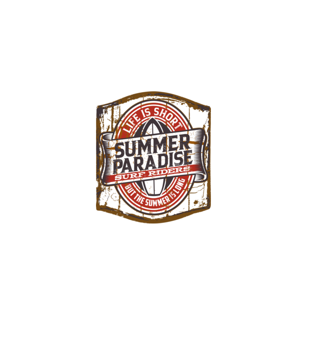 Summer Paradise model negru pe tricou