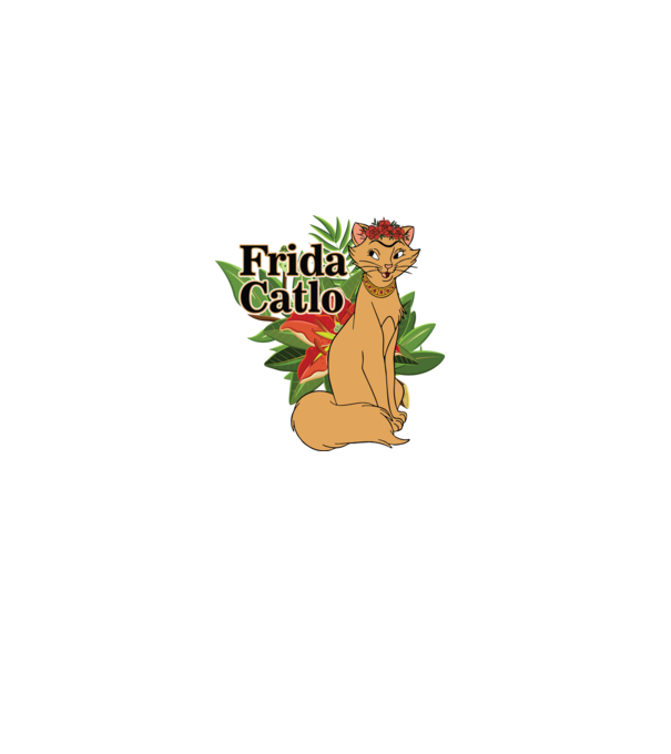 FridaCatlo model negru pe tricou