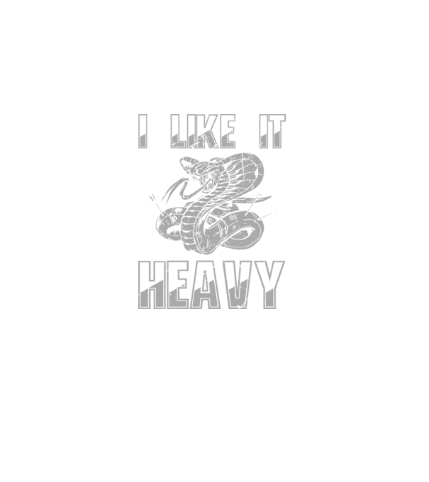 I like it heavy model negru pe tricou