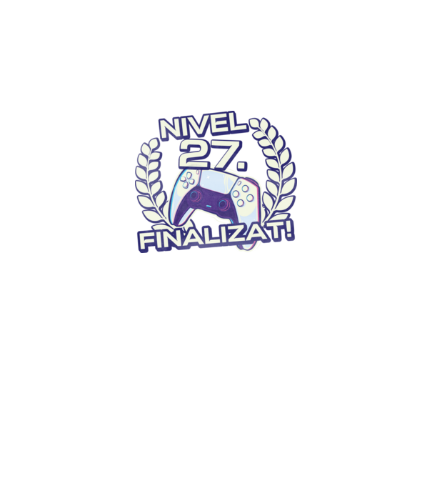 Nivel 27 finalizat! model negru pe tricou