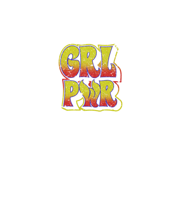Girl Power retro model negru pe tricou