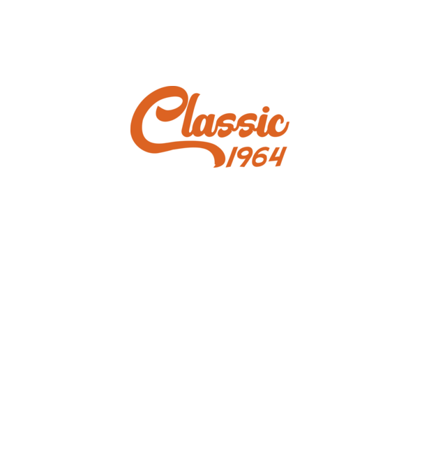 1964 Classic model alb pe tricou