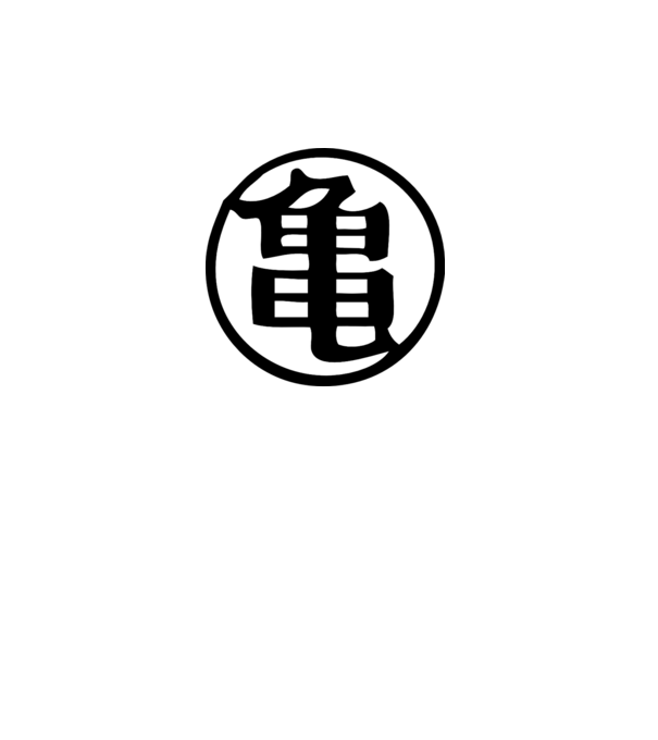 Dragon Ball Z logo model gri închis pe tricou