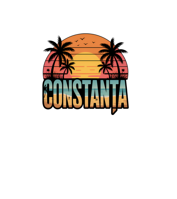 Constanța model negru pe tricou