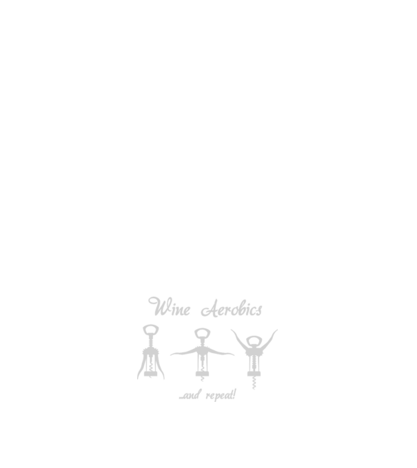 Wine Aerobics model negru pe tricou