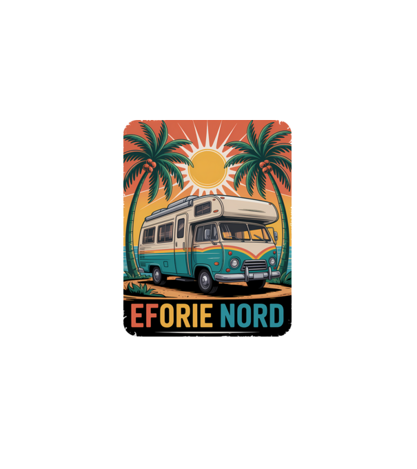 Eforie Nord model alb pe tricou