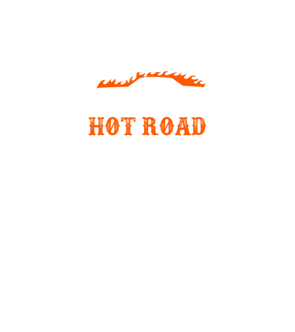 Hot road cartel model negru pe tricou