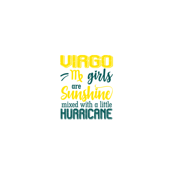 Sunshine with Hurricane VIRGO model negru pe tricou