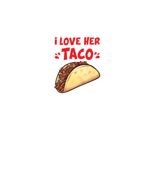 Couple TACO model alb pe tricou