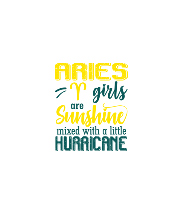 Sunshine with Hurricane ARIES model negru pe tricou