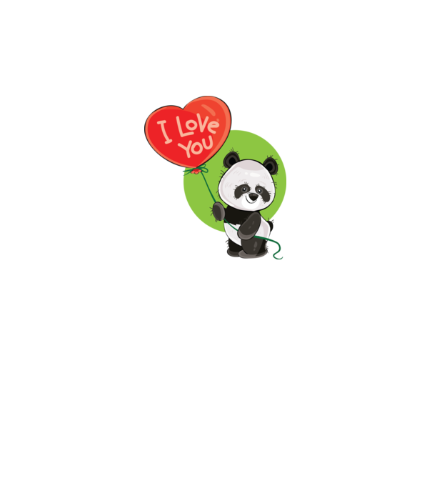 dragoste panda model gri pe tricou