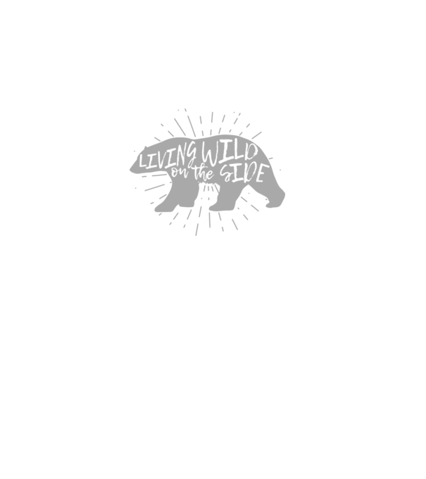 Living on a wild side X model negru pe tricou