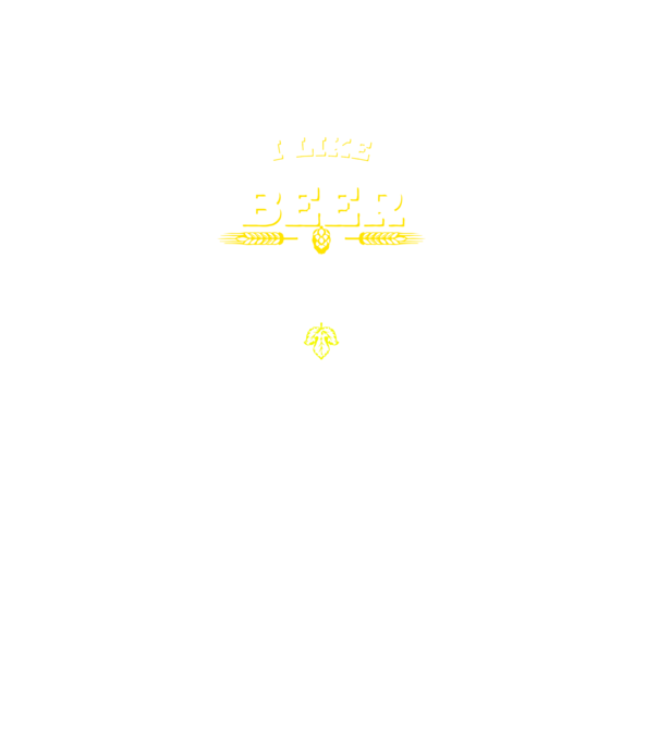 i like beer model negru pe tricou