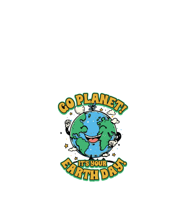 Go planet model alb pe tricou