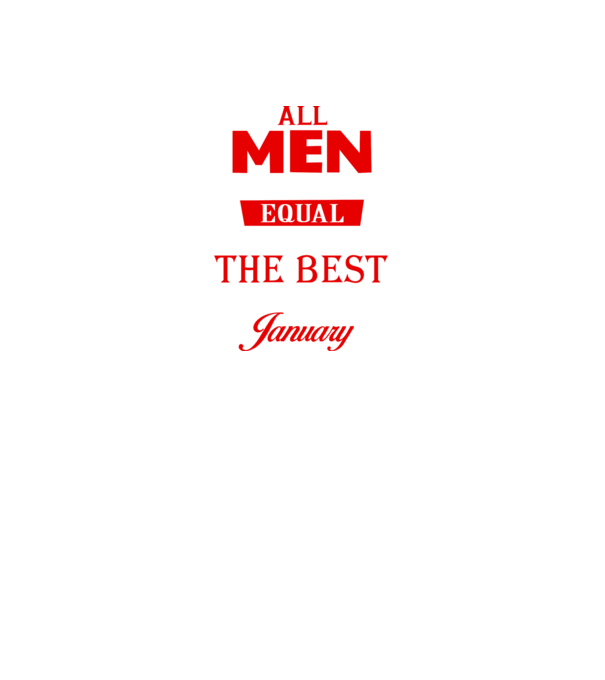 All men created equal but only the beat are born in january model gri închis pe tricou