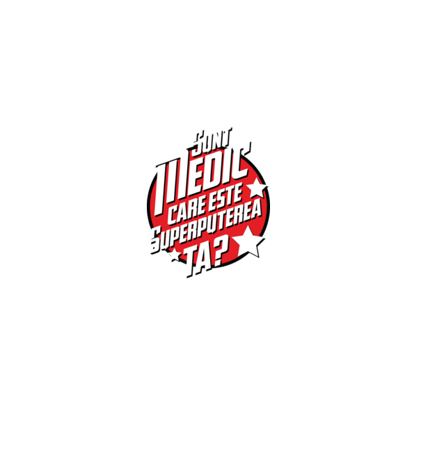 sunt medic, care este superputerea ta? model negru pe tricou