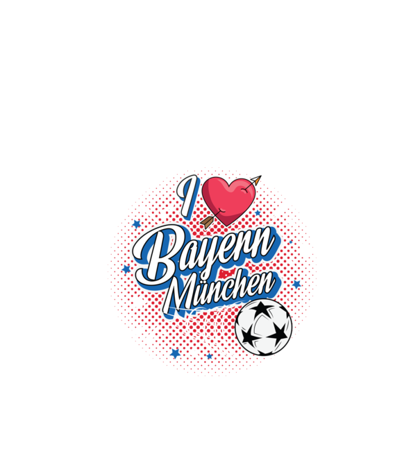 Popart Bayern model negru pe tricou