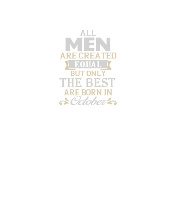 All men created equal but only the beat are born in october model roșu pe tricou