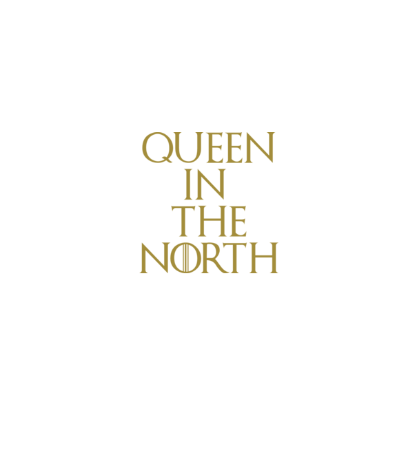 Queen in the North model negru pe tricou