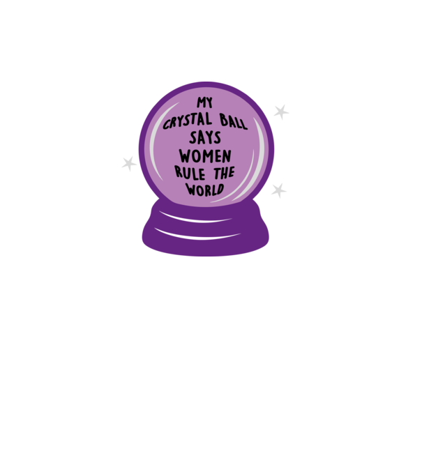 Women rule the world model negru pe tricou