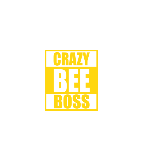 Crazy bee boss model negru pe tricou