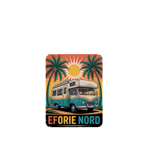 Eforie Nord model alb pe tricou