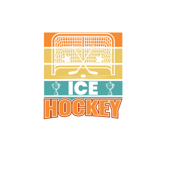 Ice Hockey model negru pe tricou