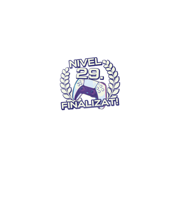 Nivel 29 finalizat! model negru pe tricou