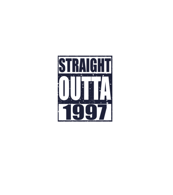 Straight Outta - 1997 model galben pe tricou