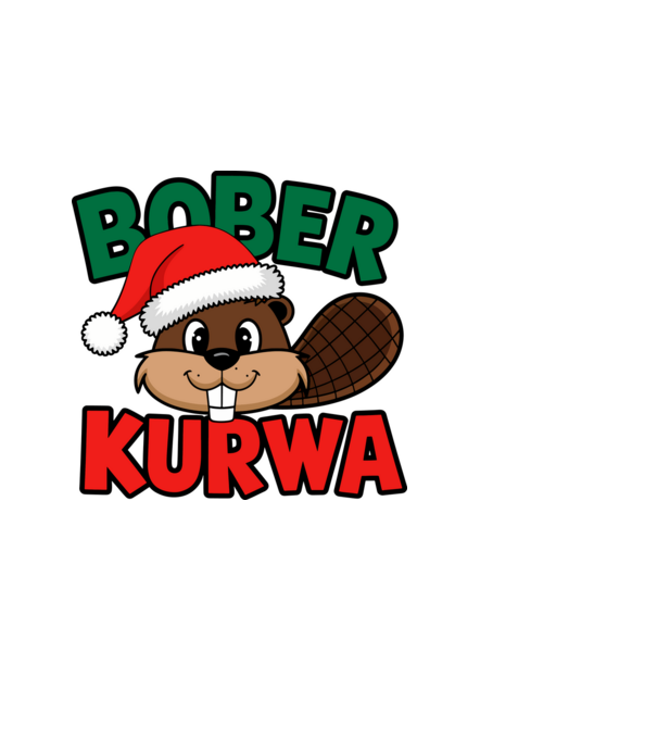Bober kurwa xmas model albastru deschis pe tricou