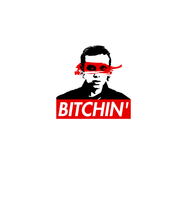 bitchin eleven model gri pe tricou