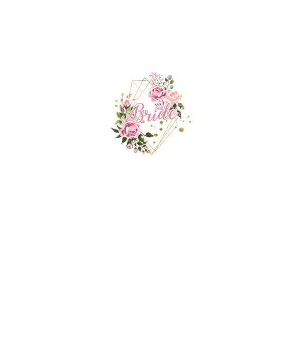 BRIDE roses floral model alb pe tricou