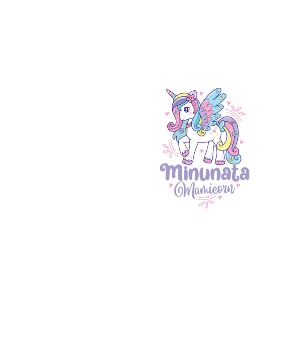 Minunata Mamicorn model galben neon pe tricou