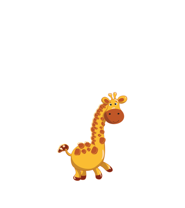Cute giraffe model negru pe tricou