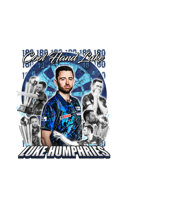Luke Humphries Cool hand Luke model alb pe tricou