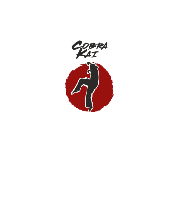 cobra kai larusso model alb pe tricou