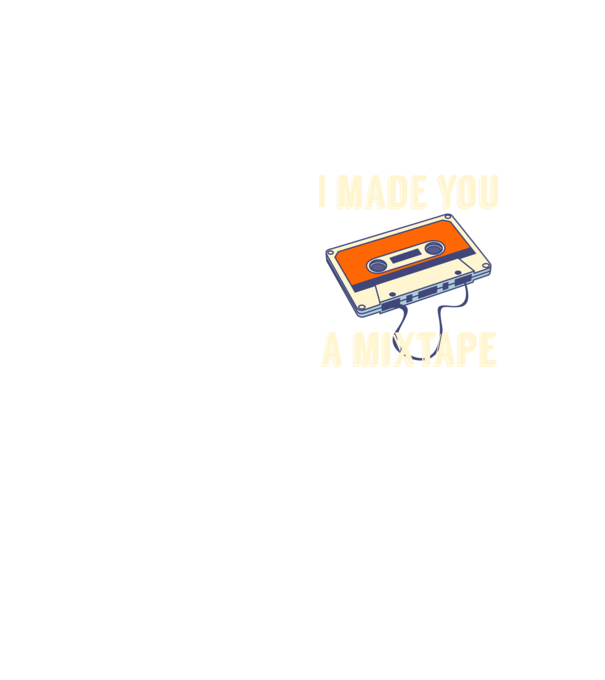 Mixtape model galben neon pe tricou