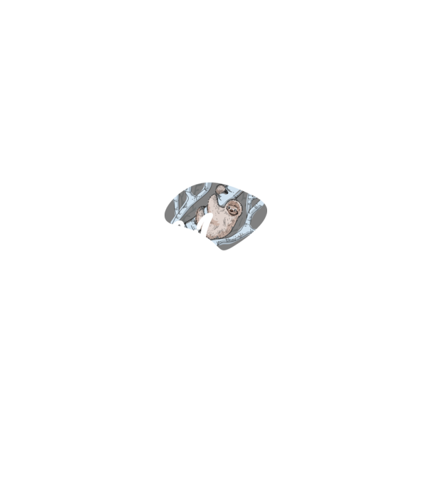 what does the sloth say model negru pe tricou