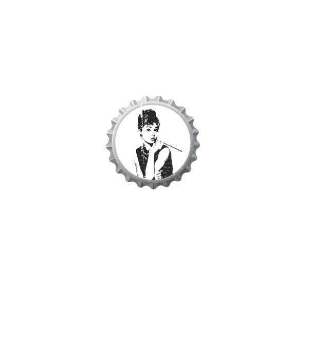 Audrey model gri pe tricou