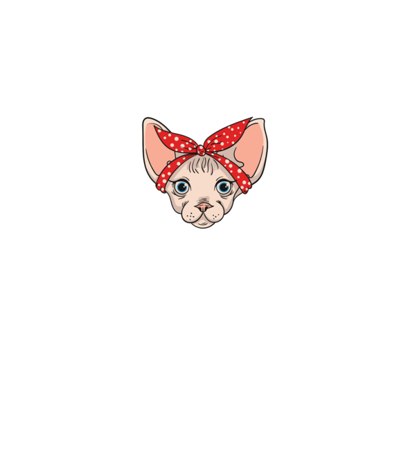 sphynx mom model negru pe tricou