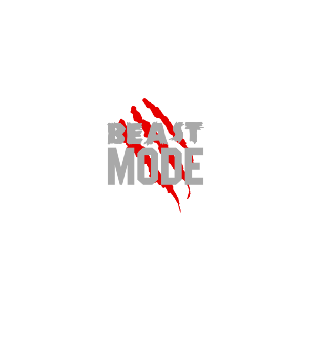Beast mode model negru pe tricou