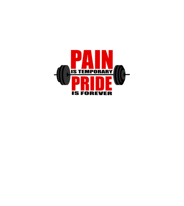 Pain is temporary model gri pe tricou