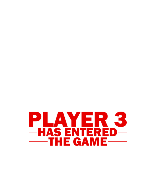 Player 3 entered the game model negru pe tricou