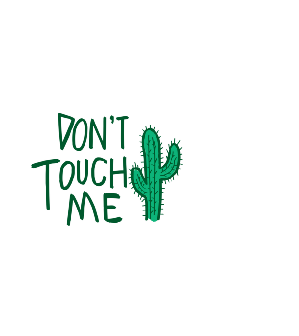 Dont touch me model negru pe tricou