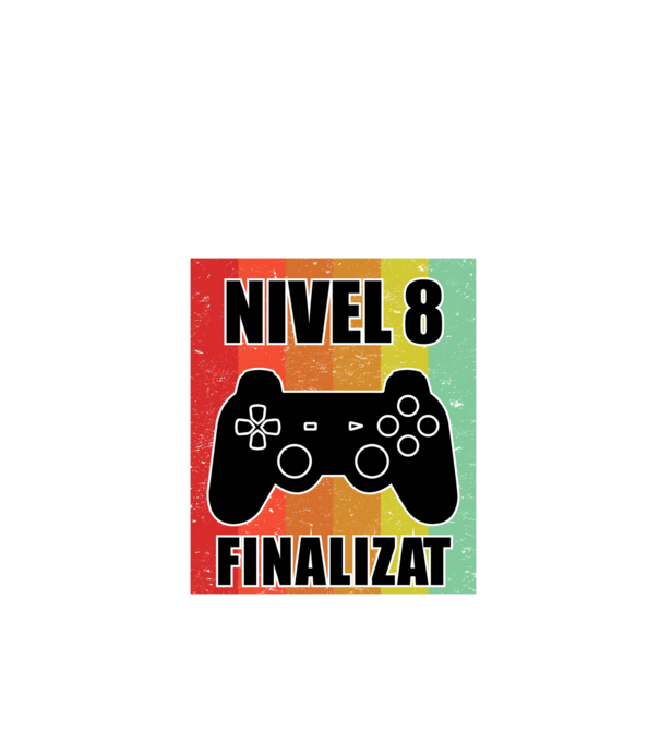 Nivel 8 finalizat model negru pe tricou